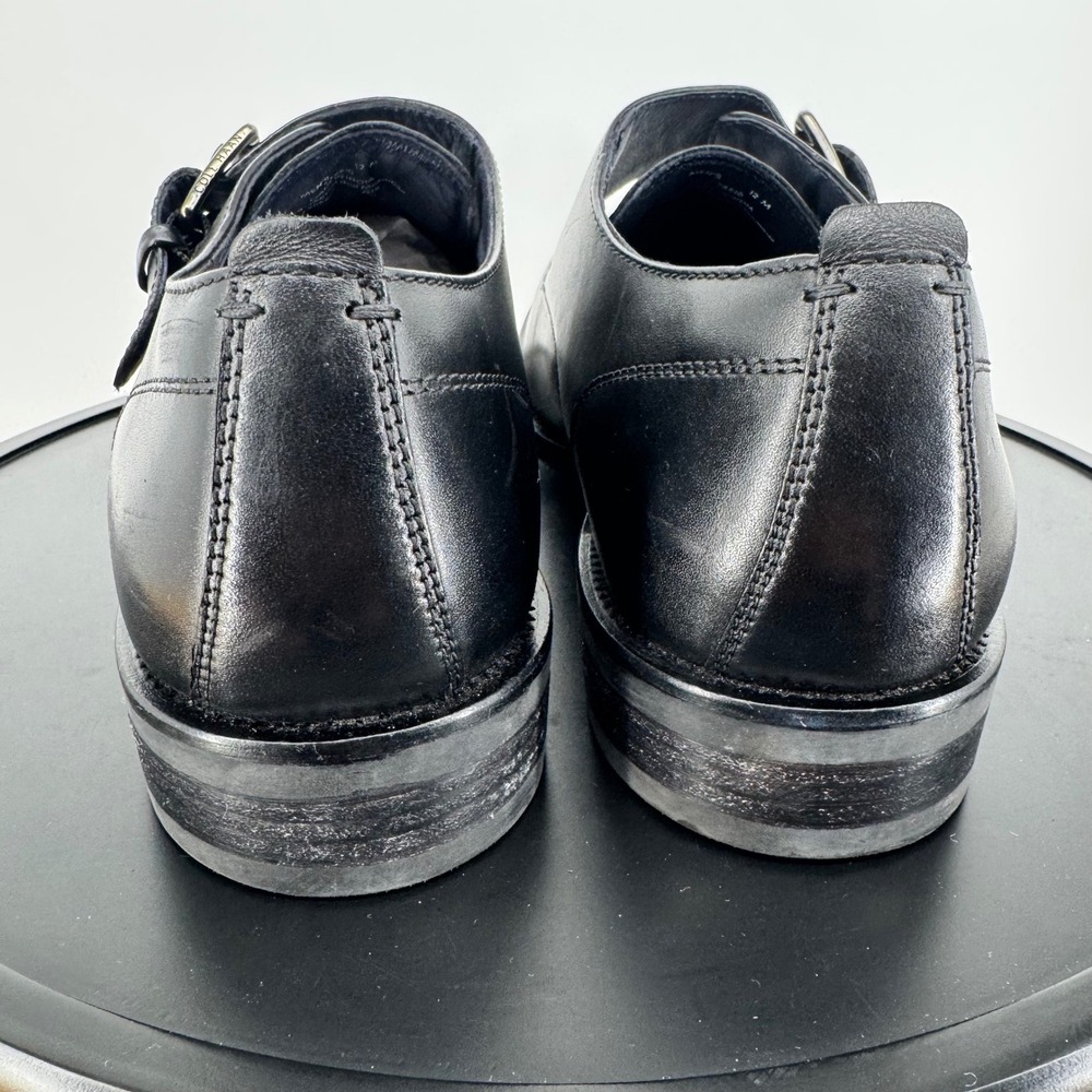 NEW Cole Haan Mens Grand.OS Black Leather Single Monk Strap Dress Shoes Size 12 - Picture 4 of 8